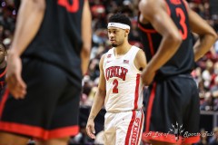 March 14, 2024: UNLV Rebels guard Justin Webster (2) waits to attempt a free throw during the second half of the Men’s Quarterfinals of the Mountain West Conference tournament, Thursday, March 14, 2024, in Las Vegas, NV. Christopher Trim/A Lot of Sports Talk.