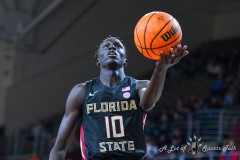 CHESTNUT HILL, MA - FEBRUARY 06: Florida State Seminoles forward Taylor Bol Bowen (10) shoots the ball during the college basketball game between the Florida State Seminoles and the Boston College Eagles on February 6, 2024 at Conte Forum in Chestnut Hill, MA. (Photo by Erica Denhoff/A Lot of Sports Talk)