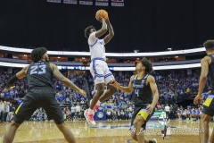 During the Big East Conference game between Seton Hall and Marquette, Seton Hall guard KADARY RICHMOND (1) takes a jump shot during the first half of the game at the Prudential Center in Newark, New Jersey