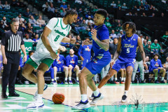 DENTON, TX — February 19, 2025 UNT Mean Green host the Tulsa Golden Hurricane at the Super Pit.