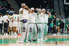 DENTON, TX — February 19, 2025 UNT Mean Green host the Tulsa Golden Hurricane at the Super Pit.