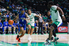 DENTON, TX — February 19, 2025 UNT Mean Green host the Tulsa Golden Hurricane at the Super Pit.