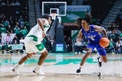 DENTON, TX — February 19, 2025 UNT Mean Green host the Tulsa Golden Hurricane at the Super Pit.