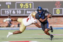 DALLAS, TX — NOV 16, 2024SMU Mustangs battle the Boston College Eagles at Gerald J Ford Stadium.