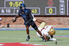 DALLAS, TX — NOV 16, 2024SMU Mustangs battle the Boston College Eagles at Gerald J Ford Stadium.