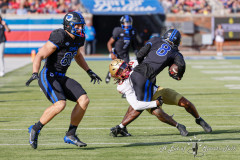 DALLAS, TX — NOV 16, 2024SMU Mustangs battle the Boston College Eagles at Gerald J Ford Stadium.