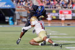 DALLAS, TX — NOV 16, 2024SMU Mustangs battle the Boston College Eagles at Gerald J Ford Stadium.