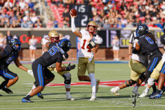 DALLAS, TX — NOV 16, 2024SMU Mustangs battle the Boston College Eagles at Gerald J Ford Stadium.