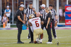 DALLAS, TX — NOV 16, 2024SMU Mustangs battle the Boston College Eagles at Gerald J Ford Stadium.