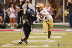 DALLAS, TX — NOV 16, 2024SMU Mustangs battle the Boston College Eagles at Gerald J Ford Stadium.