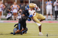 DALLAS, TX — NOV 16, 2024SMU Mustangs battle the Boston College Eagles at Gerald J Ford Stadium.