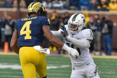 ANN ARBOR, MICHIGAN - NOVEMBER 16: A college football game between the Michigan Wolverines and the Michigan State Spartans at Michigan Stadium on November 16, 2019 in Ann Arbor, MI. (Photo by Aaron J. Thornton/A Lot of Sports Talk)