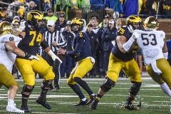 ANN ARBOR, MICHIGAN - OCTOBER 26:  NCAA college football game, Michigan Wolverines against the Notre Dame Fighting Irish at Michigan Stadium on October 26, 2019 in Ann Arbor, Michigan. (Photo by Aaron J. / A Lot of Sports Talk)