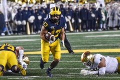 ANN ARBOR, MICHIGAN - OCTOBER 26:  NCAA college football game, Michigan Wolverines against the Notre Dame Fighting Irish at Michigan Stadium on October 26, 2019 in Ann Arbor, Michigan. (Photo by Aaron J. / A Lot of Sports Talk)
