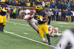 ANN ARBOR, MICHIGAN - NOVEMBER 30: A college football game between the Michigan Wolverines and the Ohio State Buckeyes at Michigan Stadium on November 30, 2019 in Ann Arbor, MI. (Photo by Aaron J. Thornton/A Lot of Sports Talk)