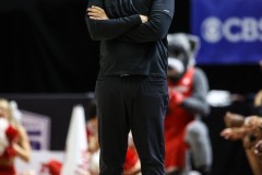 March 15, 2024: New Mexico Lobos head coach Richard Pitino on the court during the first half of the Men’s Semifinals of the Mountain West Conference tournament, Friday, March 15, 2024, in Las Vegas, NV. Christopher Trim/A Lot of Sports Talk.