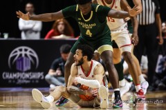 March 15, 2024: New Mexico Lobos guard Jaelen House (10) calls a time out during the second half of the Men’s Semifinals of the Mountain West Conference tournament, Friday, March 15, 2024, in Las Vegas, NV. Christopher Trim/A Lot of Sports Talk.