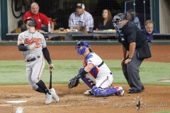 ARLINGTON, TX - APRIL 4: Baltimore Orioles at Texas Rangers at Globe Life Field in Arlington, TX (Photo by Ross James/ALOST)