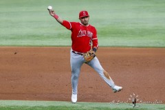 ARLINGTON, TX - AUGUST 16: The Texas Rangers host the Los Angeles Angels at Globe Life Field in Arlington, TX. (Photo by Ross James/ALOST)