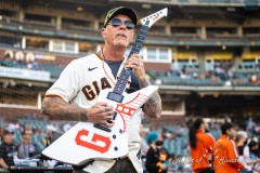 Metallica Night during the Mets vs Giants at Oracle Park in San Francisco, California on May 24, 2022. (Photo by Chris Tuite)