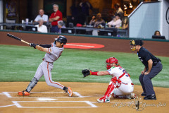 ARLINGTON, TX—August 3, 2026 Texas Rangers drop game 1 of the series against the San Francisco Giants at Globe Life Field.