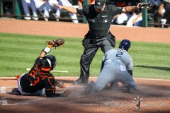 Baltimore, MD - June 18, 2022: Tampa Bay Rays first baseman Yandy Diaz (2) is called safe during the game between the Baltimore Orioles and Tampa Bay Rays at  Oriole Park at Camden Yards in Baltimore, MD.   (Photo by Elliott Brown/A Lot of Sports Talk)