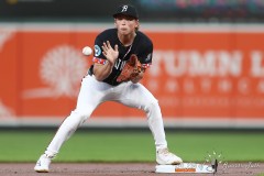 Sept. 06, 2024: Baltimore MD: Baltimore Orioles pitcher Dean Kremer (64) held the Tampa Bay Rays hitless for six innings as they defeat the Rays 2-0 in a Major League Baseball game at Oriole Park at Camden Yards in Baltimore, MD. (Michael R. Smith/A Lot of Sportstalk).