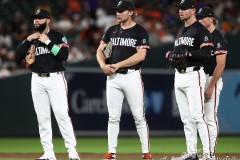 Sept. 06, 2024: Baltimore MD: Baltimore Orioles pitcher Dean Kremer (64) held the Tampa Bay Rays hitless for six innings as they defeat the Rays 2-0 in a Major League Baseball game at Oriole Park at Camden Yards in Baltimore, MD. (Michael R. Smith/A Lot of Sportstalk).