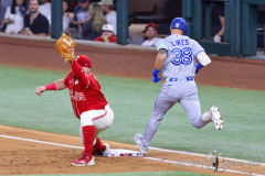ARLINGTON, TX—Texas Rangers defeat the Toronto Blue Jays at Glob Life Field.