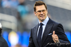 December 14, 2025: FOX Sports Tom Brady on the field before the start of the NFL football game featuring the Detroit Lions and the Los Angeles Rams at SoFi Stadium in Inglewood, CA. Christopher Trim/A Lot of Sports Talk.