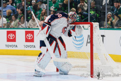 DALLAS, TX — February 2, 2025 Dallas Stars host the Columbus Blue Jackets at American Airlines Center.