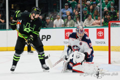 DALLAS, TX — February 2, 2025 Dallas Stars host the Columbus Blue Jackets at American Airlines Center.