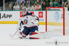 DALLAS, TX — February 2, 2025 Dallas Stars host the Columbus Blue Jackets at American Airlines Center.