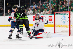 DALLAS, TX — February 2, 2025 Dallas Stars host the Columbus Blue Jackets at American Airlines Center.