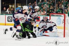 DALLAS, TX — February 2, 2025 Dallas Stars host the Columbus Blue Jackets at American Airlines Center.
