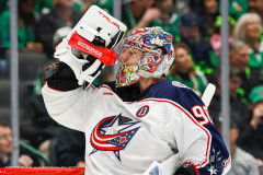 DALLAS, TX — February 2, 2025 Dallas Stars host the Columbus Blue Jackets at American Airlines Center.
