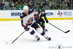 DALLAS, TX - FEBRUARY 18: Columbus Blue Jackets vs. Dallas Stars at American Airlines Center in Dallas, TX (Photo by Ross James/ALOST)