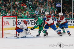 DALLAS, TX — Game 2 of the Stanley Cup Playoffs featuring the Dallas Stars and Colorado Avalanche at American Airlines Center. Colorado leads the best of 7 series 1-0.