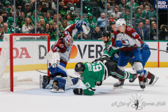 DALLAS, TX — Game 2 of the Stanley Cup Playoffs featuring the Dallas Stars and Colorado Avalanche at American Airlines Center. Colorado leads the best of 7 series 1-0.