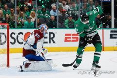 DALLAS, TX — Game 2 of the Stanley Cup Playoffs featuring the Dallas Stars and Colorado Avalanche at American Airlines Center. Colorado leads the best of 7 series 1-0.