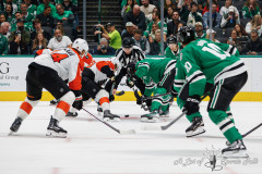 DALLAS, TX — NOV 15, 2025 Dallas Stars vs Philadelphia Flyers at American Airlines Center.