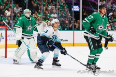 DALLAS, TX — OCT 13, 2024Dallas Stars host the Seattle Kraken at American Airlines Center in Dallas.