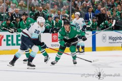 DALLAS, TX — OCT 13, 2024Dallas Stars host the Seattle Kraken at American Airlines Center in Dallas.