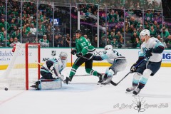 DALLAS, TX — OCT 13, 2024Dallas Stars host the Seattle Kraken at American Airlines Center in Dallas.