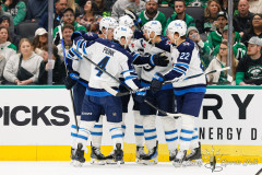 DALLAS, TX — DEC 1, 2024Dallas Stars vs Winnipeg Jets at American Airlines Center in Dallas.