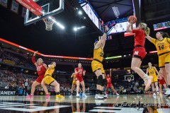 INDIANAPOLIS, INDIANA - MARCH 05: B1G Ten Womens Tournament Semifinals game between Iowa Hawkeyes and Nebraska Cornhuskers at Gainbridge Fieldhouse on March 05, 2022 in Indianapolis, IN. (Photo by Aaron J. / ALOST)
