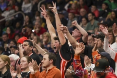 ALBANY, NEW YORK – MARCH 29:  The Oregon State fans could feel the trip to the Elite Eight coming on during the 2024 NCAA Women’s Basketball Tournament Albany 1 Regional semifinal at MVP Arena on March 29, 2024, in Albany, N.Y.  (Scotty Rausenberger/A Lot of Sports Talk)