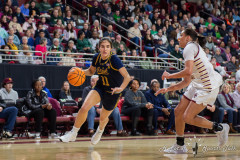 CHESTNUT HILL, MA - JANUARY 23: Notre Dame Fighting Irish guard Sonia Citron (11) drives to the basket during a women’s college basketball game between the Notre Dame Fighting Irish and the Boston College Eagles on January 23, 2025, at Conte Forum in Chestnut Hill, MA. (Photo by Erica Denhoff/Icon Sportswire)