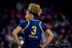 CHESTNUT HILL, MA - JANUARY 23: Notre Dame Fighting Irish guard Hannah Hidalgo (3) looks on during a women’s college basketball game between the Notre Dame Fighting Irish and the Boston College Eagles on January 23, 2025, at Conte Forum in Chestnut Hill, MA. (Photo by Erica Denhoff/Icon Sportswire)