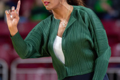 CHESTNUT HILL, MA - JANUARY 23: Notre Dame Fighting Irish head coach Niele Ivey reacts during a women’s college basketball game between the Notre Dame Fighting Irish and the Boston College Eagles on January 23, 2025, at Conte Forum in Chestnut Hill, MA. (Photo by Erica Denhoff/Icon Sportswire)